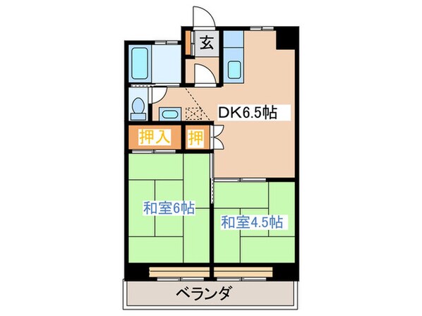 亀兵ビルの物件間取画像